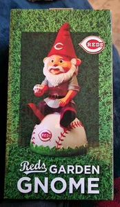 Cincinnati Reds Garden Gnome On Baseball Figurine Kahn's 2018 SGA In Box - Picture 1 of 2