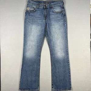 Cinch Carter Jeans Fits 37x35 Relaxed Fit Boot Cut Medium Wash Western Cowboy - Picture 1 of 10