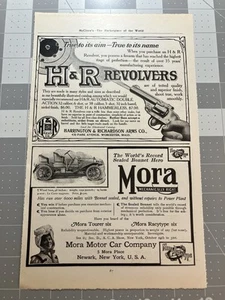 1907 H & R Revolver Firearm Print Ad / Poster Vintage VTG - Ready to Frame - Picture 1 of 1