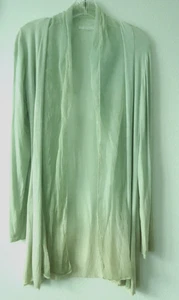 Vtg 70s Made In Italy Women’s Green-Blue  Mist  Open Front Cardigan Size-S - Picture 1 of 18