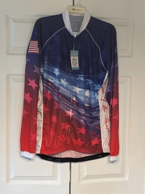 New Mens Full Zip Long Sleeve Cycling Jersey In 2XL - Image 1 of 4