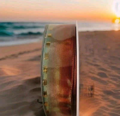 Watermelon Ombre Design  1" By 25M/82FT made in France - Image 1 of 4