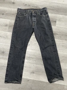 Levi's Jeans Men's 34x32 Regular Fit 501 Straight Black - Picture 1 of 4