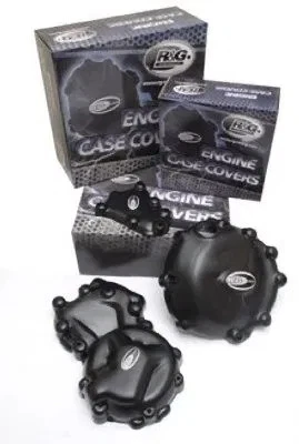 KIT PROTECCION CARTER MOTOR R&G PARA KAWASAKI Z 750 2004 > 2006 NEGRO 3 PIEZAS - Imagen 1 de 1