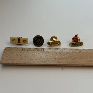 Lot 4 VTG Buick Pinbacks Lapel Hat Pins Motorsports - Picture 1 of 6