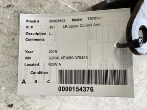 Driver Left Upper Control Arm Rear Fits 16-19 ENVISION 319521 - Foto 1 di 12