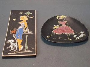 50 er Jahre Sammelteller Platte Mid Century Rockabilly Ruscha - Bild 1 von 5