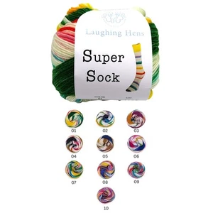 Sock Yarn Self Patterning Knitting Crochet Wool Multicolour Superwash 4 Ply 100g - Picture 1 of 66