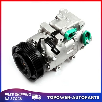Compresor de aire acondicionado ECCPP con embrague para Hyundai Sonata 2,4 L 3,3 L 2006-2007 2008 Foto 1 de 4