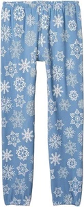 Chaser Kids Girl's White Snowflakes Pants Cozy Knit Sweatpants (Big Kids) - Picture 1 of 1