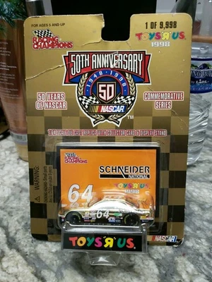 Racing Champions NASCAR 50 aniversario #64 Schneider Gold 1/64 Toys R Us Foto 1 de 4