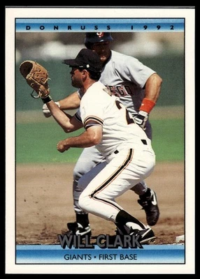 1992 Donruss #214 Will Clark - Image 1 of 2