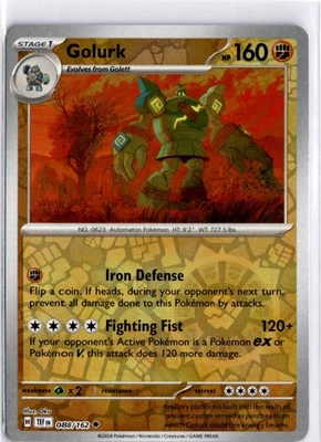 Golurk Uncommon SV05: Temporal Forces 088/162 NM - Image 1 of 2