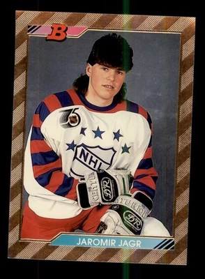 1992-93 BOWMAN FOIL #231 JAROMIR JAGR PITTSBURGH PENGUINS - Image 1 of 2