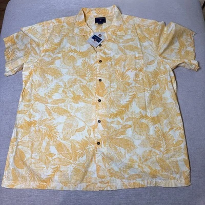 New Saddlebred Shirt Mens Yellow Leaf XXL MSRP $42 - Image 1 of 4