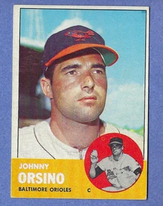 1963 Topps Baseball #418 Johnny Orsino Baltimore Orioles VG+/EX - Picture 1 of 2