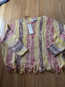 Laurie Felt Finger Baha Sweater NWT XS/S - Picture 1 of 5