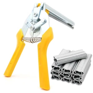 Typ M Hog Nagelringzangen-Set mit 2400 Stück M Clips zur Zaunbefestigung, Uph... - Bild 1 von 7