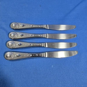 Juego de 4 cuchillos de cena Wallace Taos de acero inoxidable Southwest - Imagen 1 de 1