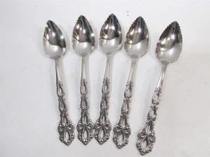 Vtg Oneida Community Stainless Chandelier 6 Grapefruit Citrus Spoons - Picture 1 of 4