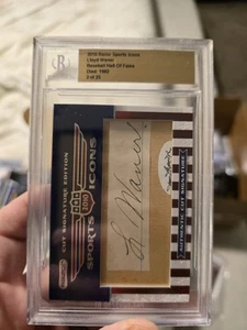 2010 Razor Sports Icons Lloyd Waner Cut Auto #2/25 HOF Authentic Signature... - Picture 1 of 2