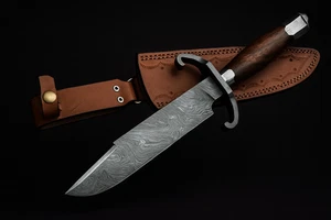 Handgefertigt Replik Antikes Damaststahl Bowie Messer Replik im Stil Jim Bowie - Picture 1 of 7