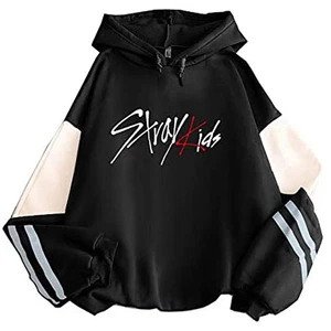 Felpe con Cappuccio da Donna di Stray Kids Hoodies Patchwork Colours Autunno - Foto 1 di 1