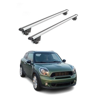 Barras transversales grises para portaequipajes Mini Paceman 220 libras 2013-2016 2 piezas Foto 1 de 4