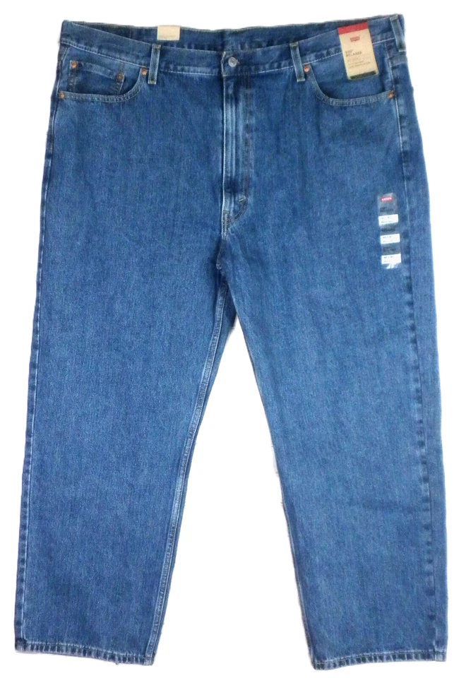 Levi's Mens 550 Relaxed Fit Jeans 46w X 30l 30 Medium Stonewash Blue