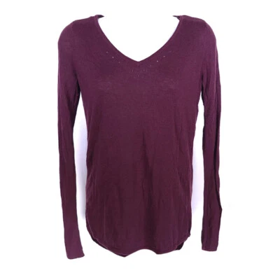 Lululemon Top 4 Womens Burgundy Pullover Dance Merino Wool Blend Breathable Cozy - Image 1 of 3