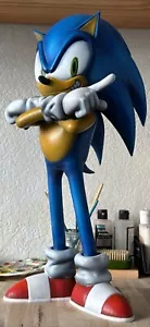 19" Sonic the Hedgehog 3d Print, Hand Painted , Custom Design 3d Model - Picture 1 of 12
