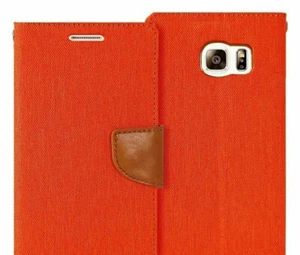 Xperia Case Drop Protection GOOSPERY Canvas Diary Denim Orange - Picture 1 of 3