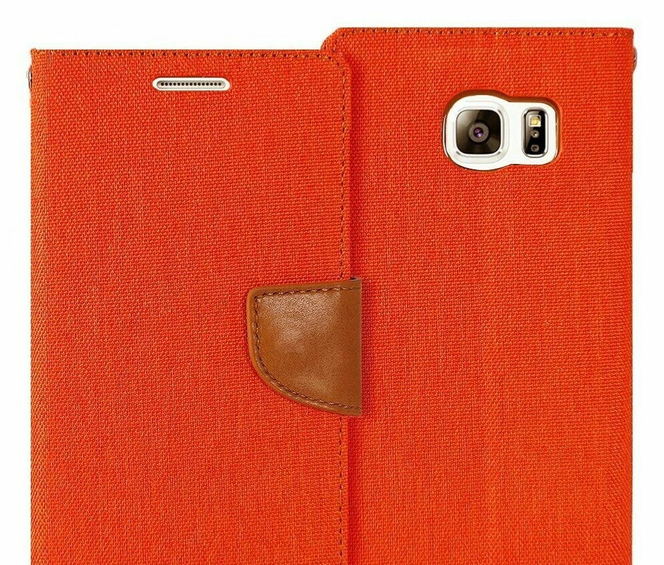 Funda Xperia Protección contra Caídas GOOSPERY Lona Diario Denim Naranja Foto 1 de 3
