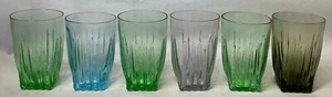 Set of 6 Vintage Circleware MCM Cordial Liqueur Glasses Barware Ribbed - Picture 1 of 1