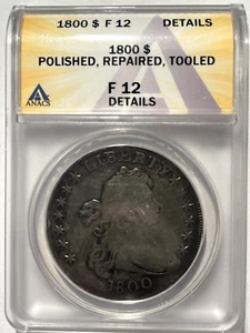 1800 Draped Bust Silver Dollar $1 PCGS Fine Details - Picture 1 of 5