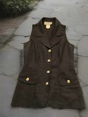 Vintage 80’s La Belle Vest Jacket Statement Buttons Made In USA Size 5 - Image 1 of 4