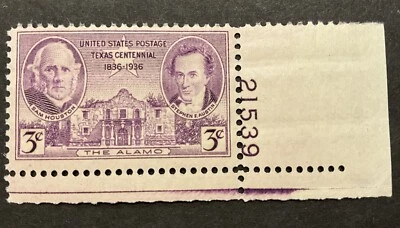 1936 U.S. Sc # 776 3c Texas Centennial Issue Single Stamp MNH OG - Image 1 of 2