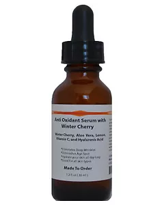 Antioxidatives Serum mit Winterkirsche, Aloe Vera, Zitrone, Vit.C & Hyaluronsäure - Bild 1 von 3