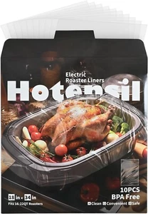 Electric Roaster Liners 34x18 Inch 10 Count Fits 16-22 Quart Roasters Disposa... - Picture 1 of 7