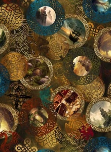 100% cotton print fabric - Legendary Journeys by Jason Yenter - AS 4LJ-1 - Picture 1 of 2