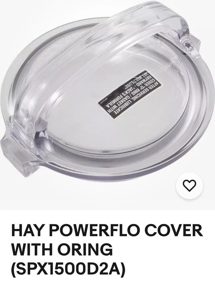 HAY POWERFLO COVER WITH ORING (SPX1500D2A) - Image 1 of 1