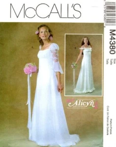 2004 Alicyn Exclusives Hochzeitskleid U-Pick Größe 6-22 Muster McCall's 4380 OOP - Bild 1 von 2