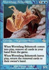 Wormfang Behemoth PL Judgment MTG Magic the Gathering Blue English Card