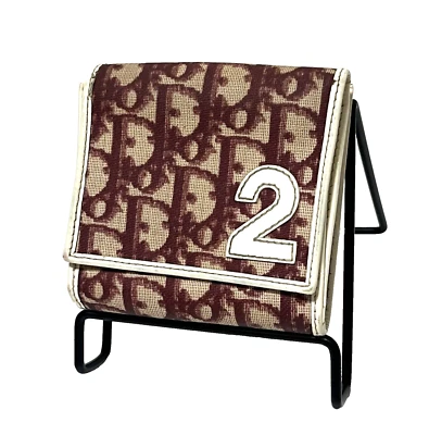 Auténtico Christian Dior Trotter Cartera Monedero Cuero De JAPÓN 0198 Foto 1 de 4