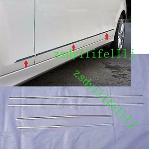6x Chrome Silvery Door Side Strips Frames For Benz C -CLASS 4Door W204 2008-2013 - Picture 1 of 1