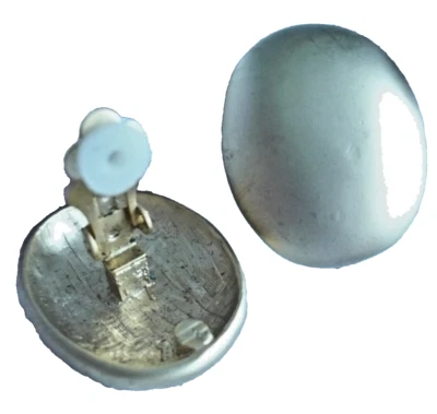 klasse Ohr Clips gold mattiert ModeSchmuck Ohrclips - Bild 1 von 2