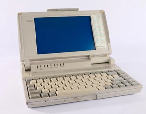 Vintage Toshiba T1000LE Personal Computer PA8007U MS-DOS 3.3 CPU 80C86 - Picture 1 of 7