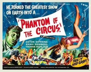PHANTOM OF THE CIRCUS 1960 BRITISH QUAD GROTESQUE HORROR 11 X 14 LOBBY CARD BQ - Picture 1 of 1