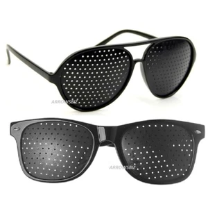 Estenopeico oftalmología mejorador de la vista entrenamiento ocular gafas de ejercicio Reino Unido - Imagen 1 de 6