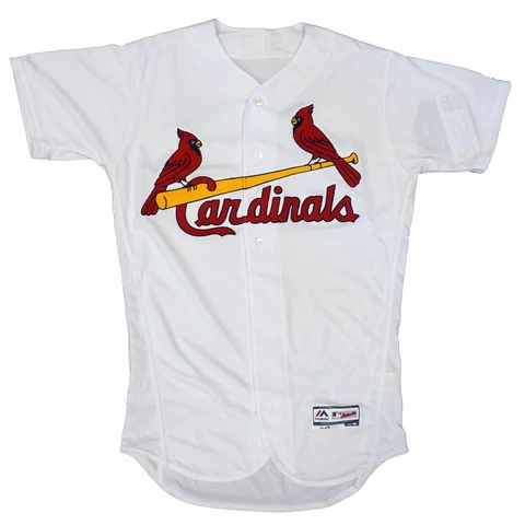 Mens MLB St. Louis Cardinals Authentic On Field Flex Base Jersey - Home White Cover